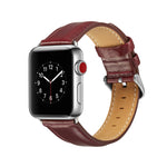 Armband aus hochwertigem Vollnarbenleder mit Crazy-Horse-Textur, passend für Apple Watch Series 7 (41 mm), 6, SE, 5, 4 (40 mm), 3, 2, 1 (38 mm) und Series 7 (45 mm), 6, SE, 5, 4 (44 mm) sowie 3, 2, 1 (42 mm).