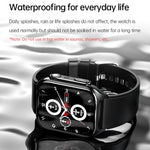 TK12 1.96 inch IP67 Waterproof Leather Band Smart Watch Supports ECG / Remote Families Care / Bluetooth Call / Body Temperature Monitoring, Leather Band (Brown), Leather Band (Black)