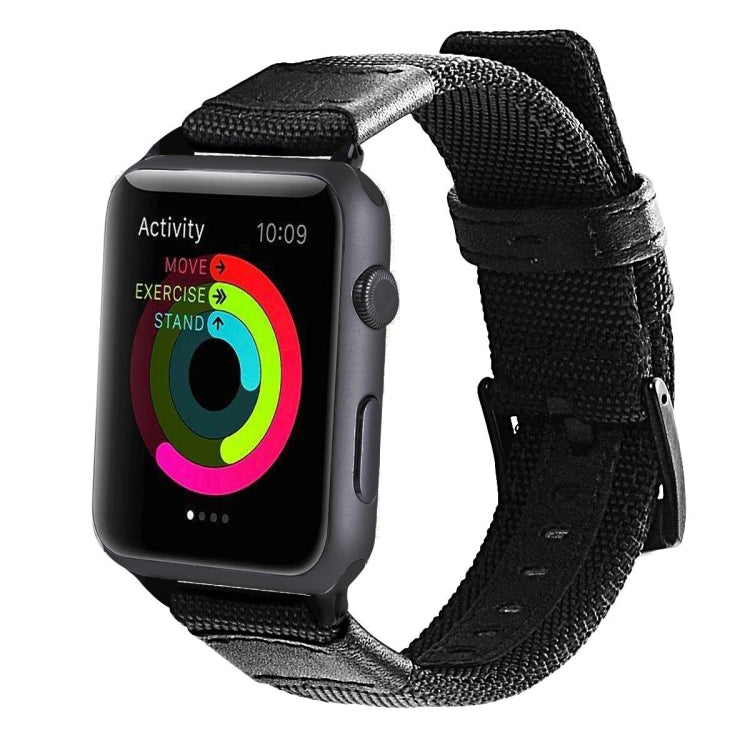 Nylon Watchband, For Apple Watch Series 7 41mm / 6 & SE & 5 & 4 40mm / 3 & 2 & 1 38mm, For Apple Watch Series 7 45mm / 6 & SE & 5 & 4 44mm / 3 & 2 & 1 42mm