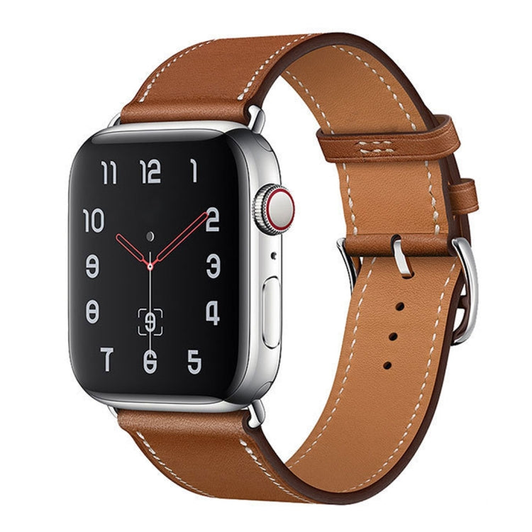 Replacement Leather Strap Watchband, For Apple Watch Series 7 41mm / 6 & SE & 5 & 4 40mm / 3 & 2 & 1 38mm, For Apple Watch Series 7 45mm / 6 & SE & 5 & 4 44mm / 3 & 2 & 1 42mm