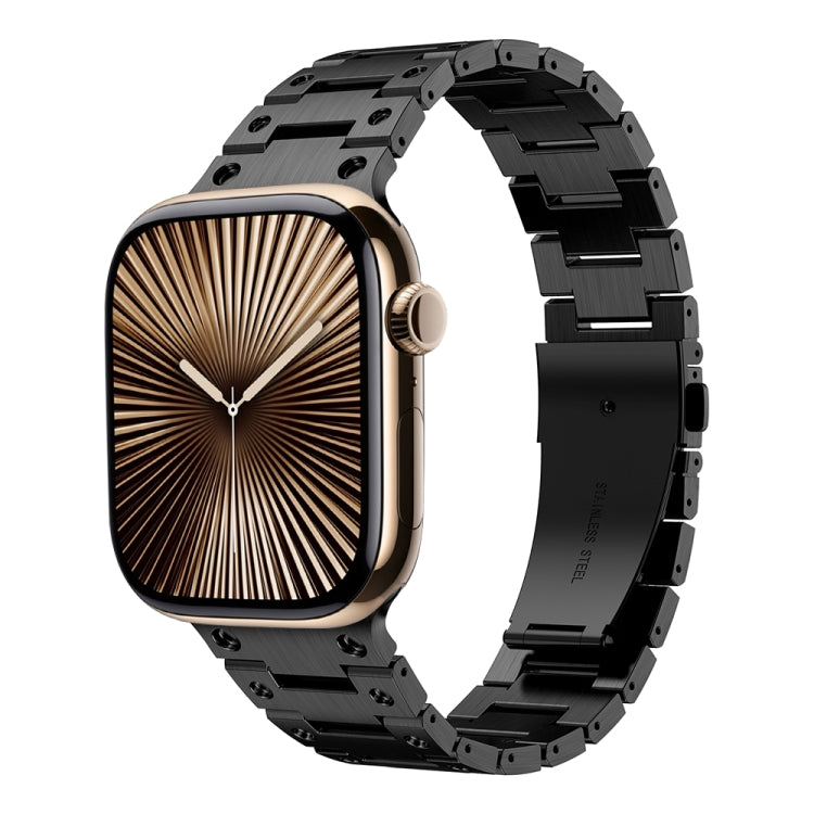 سوار ساعة معدني مزدوج الصفوف، لسلسلة Apple Watch 10 مقاس 46مم، لسلسلة Apple Watch 10 مقاس 42مم، لـ Apple Watch SE 2023 مقاس 44مم، لـ Apple Watch SE 2023 مقاس 40مم، لـ Apple Watch Ultra 2 مقاس 49مم، لـ Apple Watch 9 مقاس 45مم، لـ Apple Watch 9 مقاس 41مم