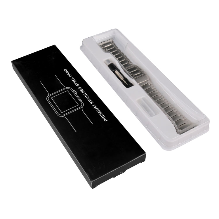 Double Rows Metal Watch Band, For Apple Watch 6 40mm, For Apple Watch 6 44mm, For Apple Watch 5 44mm, For Apple Watch 5 40mm, For Apple Watch 4 44mm, For Apple Watch 4 40mm, For Apple Watch 3 38mm, For Apple Watch 3 42mm, For Apple Watch 2 42mm        ...