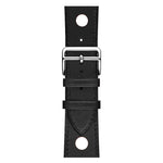 Leather Three Holes Replacement Strap Watchband, For Apple Watch Series 8&7 41mm / SE 2&6&SE&5&4 40mm / 3&2&1 38mm, For Apple Watch Series 7 45mm / 6 & SE & 5 & 4 44mm / 3 & 2 & 1 42mm, For Apple Watch Series 7 41mm / 6 & SE & 5 & 4 40mm / 3 & 2 & 1 38...