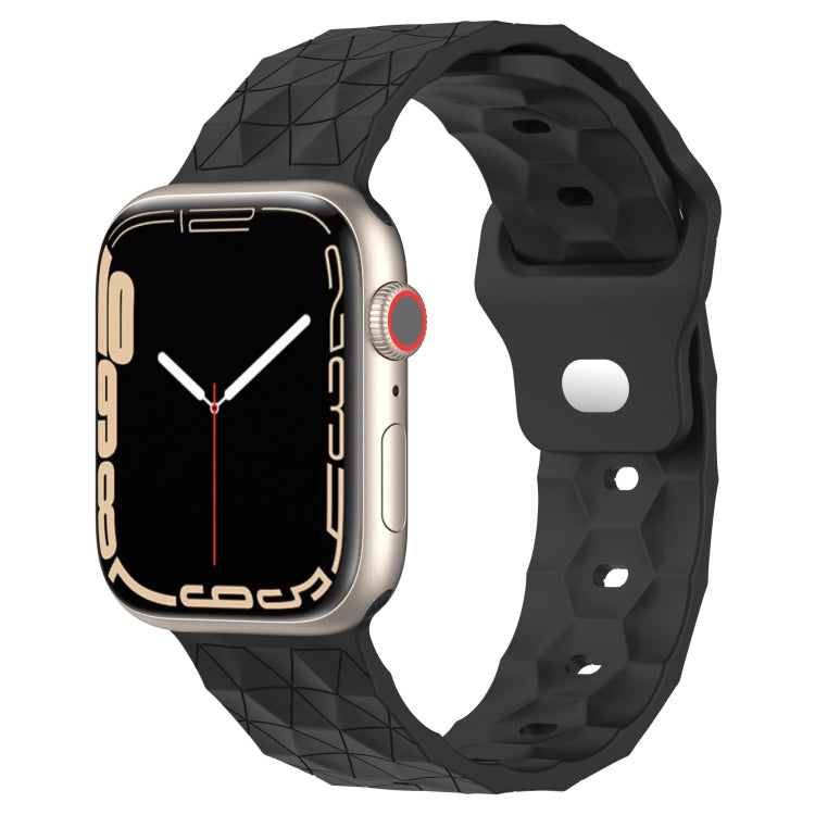 سوار ساعة سيليكون بنمط كرة القدم، لساعات آبل ووتش 6 بقياس 40 مم، لساعات آبل ووتش 6 بقياس 44 مم، لساعات آبل ووتش 5 بقياس 44 مم، لساعات آبل ووتش 5 بقياس 40 مم