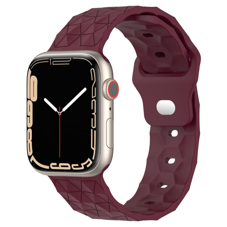 Football Texture Silicone Watch Band, For Apple Watch 4 44mm, For Apple Watch 4 40mm, For Apple Watch 3 38mm, For Apple Watch 3 42mm