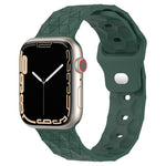 Football Texture Silicone Watch Band, For Apple Watch 4 44mm, For Apple Watch 4 40mm, For Apple Watch 3 38mm, For Apple Watch 3 42mm