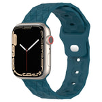 Football Texture Silicone Watch Band, For Apple Watch 4 44mm, For Apple Watch 4 40mm, For Apple Watch 3 38mm, For Apple Watch 3 42mm