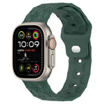 Football Texture Silicone Watch Band, For Apple Watch Ultra 2 49mm, For Apple Watch 9 45mm, For Apple Watch 9 41mm, For Apple Watch Ultra 49mm