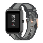 For Amazfit Bip Lite Version 1S / Bip S 20mm Nylon Denim Canvas Replacement Strap Watchband