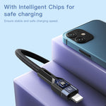 YESIDO CA107 1.2m 2.4A USB-C / Type-C to 8 Pin OD0.6 Charging Data Cable, CA107