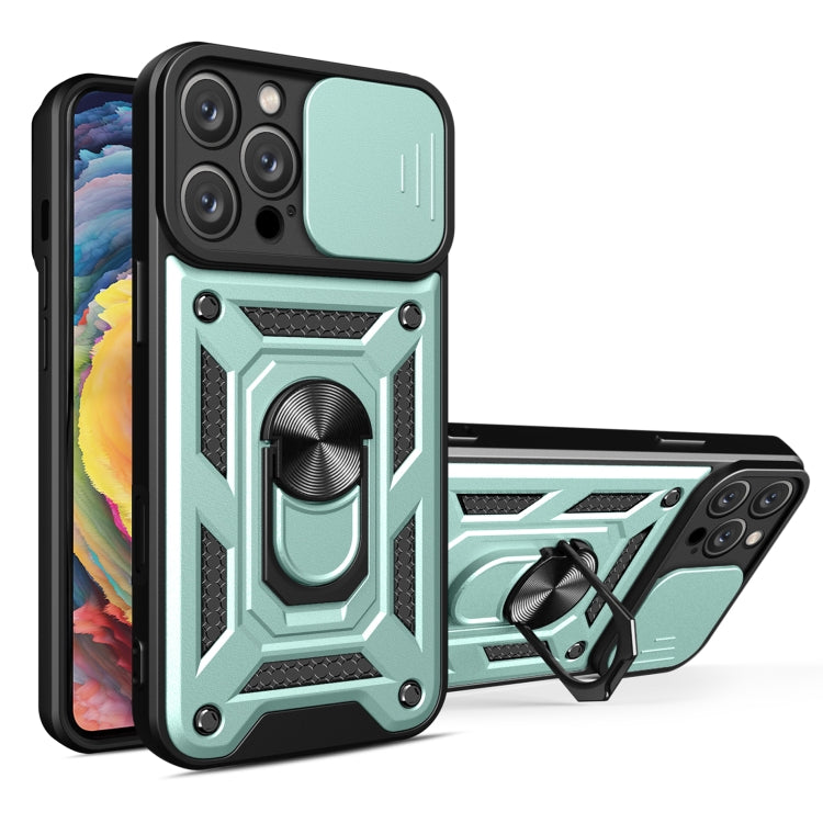 غطاء هاتف بتصميم غطاء كاميرا منزلق من TPU+PC، لهواتف iPhone 16 Pro، iPhone 16 Plus، iPhone 16، iPhone 15 Pro