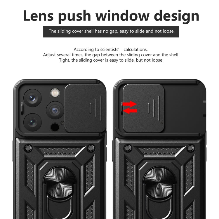 غطاء هاتف بتصميم غطاء كاميرا منزلق من TPU+PC، لهواتف iPhone 16 Pro، iPhone 16 Plus، iPhone 16، iPhone 15 Pro