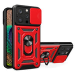غطاء هاتف بتصميم غطاء كاميرا منزلق من TPU+PC، لهواتف iPhone 16 Pro، iPhone 16 Plus، iPhone 16، iPhone 15 Pro