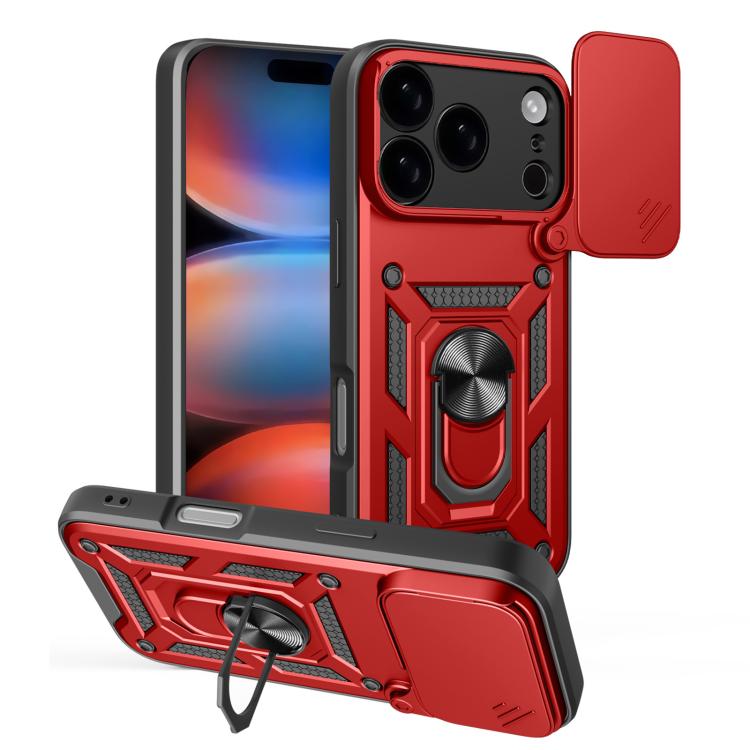 غطاء هاتف بتصميم غطاء كاميرا منزلق من TPU+PC، لهواتف iPhone 17e / 16e، iPhone 17 Pro Max، iPhone 17 Pro، iPhone 17، iPhone Air، iPhone 16 Pro Max