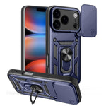 غطاء هاتف بتصميم غطاء كاميرا منزلق من TPU+PC، لهواتف iPhone 17e / 16e، iPhone 17 Pro Max، iPhone 17 Pro، iPhone 17، iPhone Air، iPhone 16 Pro Max