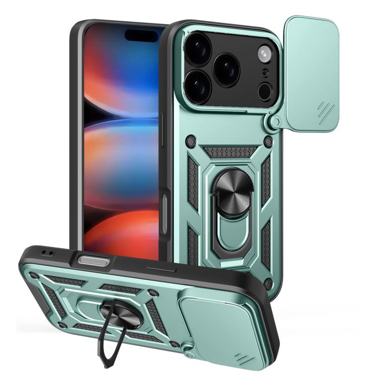غطاء هاتف بتصميم غطاء كاميرا منزلق من TPU+PC، لهواتف iPhone 17e / 16e، iPhone 17 Pro Max، iPhone 17 Pro، iPhone 17، iPhone Air، iPhone 16 Pro Max