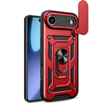 غطاء هاتف بتصميم غطاء كاميرا منزلق من TPU+PC، لهواتف iPhone 16 Pro، iPhone 16 Plus، iPhone 16، iPhone 15 Pro