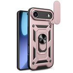 غطاء هاتف بتصميم غطاء كاميرا منزلق من TPU+PC، لهواتف iPhone 16 Pro، iPhone 16 Plus، iPhone 16، iPhone 15 Pro