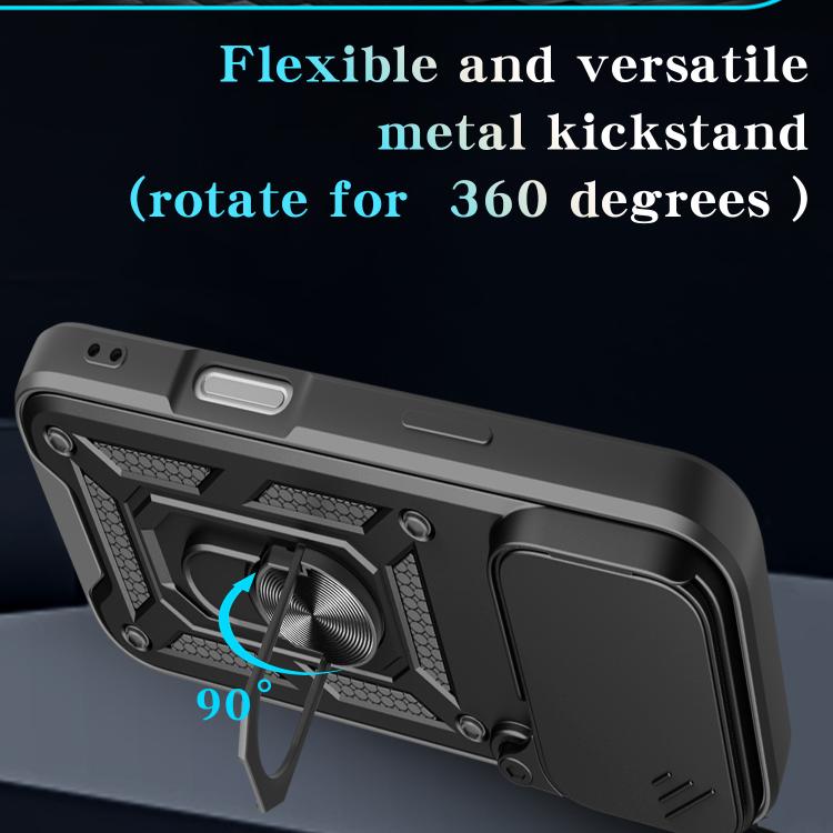 غطاء هاتف بتصميم غطاء كاميرا منزلق من TPU+PC، لهواتف iPhone 17e / 16e، iPhone 17 Pro Max، iPhone 17 Pro، iPhone 17، iPhone Air، iPhone 16 Pro Max