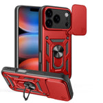 غطاء هاتف بتصميم غطاء كاميرا منزلق من TPU+PC، لهواتف iPhone 17e / 16e، iPhone 17 Pro Max، iPhone 17 Pro، iPhone 17، iPhone Air، iPhone 16 Pro Max