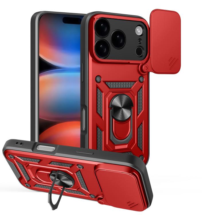 غطاء هاتف بتصميم غطاء كاميرا منزلق من TPU+PC، لهواتف iPhone 17e / 16e، iPhone 17 Pro Max، iPhone 17 Pro، iPhone 17، iPhone Air، iPhone 16 Pro Max