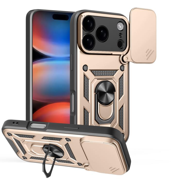 غطاء هاتف بتصميم غطاء كاميرا منزلق من TPU+PC، لهواتف iPhone 17e / 16e، iPhone 17 Pro Max، iPhone 17 Pro، iPhone 17، iPhone Air، iPhone 16 Pro Max
