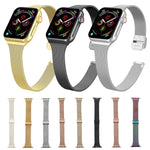 Milanese Stainless Steel Watchband, For Apple Watch Series 8&7 41mm / SE 2&6&SE&5&4 40mm / 3&2&1 38mm, For Apple Watch Ultra 49mm / Series 8&7 45mm / SE 2&6&SE&5&4 44mm / 3&2&1 42mm, For Apple Watch Series 7 45mm / 6 & SE & 5 & 4 44mm / 3 & 2 & 1 42mm ...