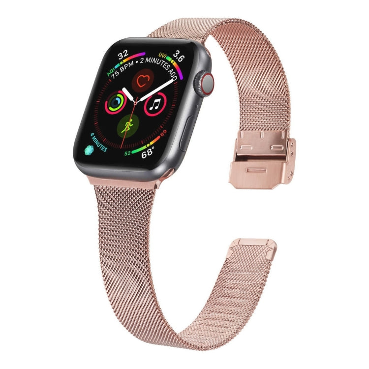 Milanese Stainless Steel Watchband, For Apple Watch Ultra 49mm / Series 8&7 45mm / SE 2&6&SE&5&4 44mm / 3&2&1 42mm, For Apple Watch Series 8&7 41mm / SE 2&6&SE&5&4 40mm / 3&2&1 38mm, For Apple Watch Series 7 45mm / 6 & SE & 5 & 4 44mm / 3 & 2 & 1 42mm ...