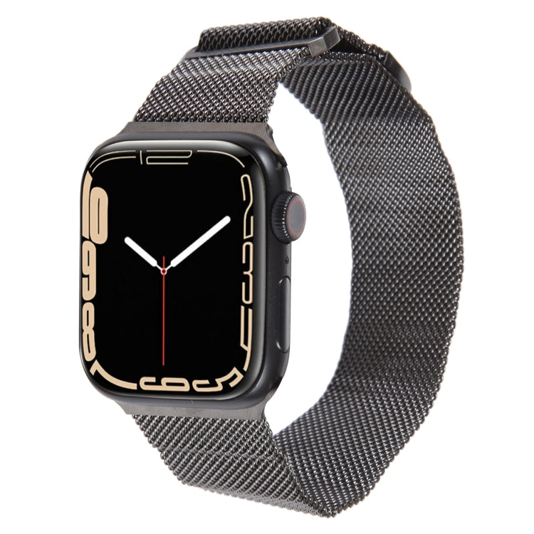 سوار ساعة معدني ميلانيزي مغناطيسي، لـ Apple Watch SE 2022 مقاس 44مم، لـ Apple Watch 7 مقاس 41مم، لـ Apple Watch 7 مقاس 45مم