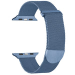 سوار ساعة معدني ميلانيزي مغناطيسي، لـ Apple Watch SE 2022 مقاس 44مم، لـ Apple Watch 7 مقاس 41مم، لـ Apple Watch 7 مقاس 45مم