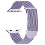 سوار ساعة معدني ميلانيزي مغناطيسي، لـ Apple Watch SE 2022 مقاس 44مم، لـ Apple Watch 7 مقاس 41مم، لـ Apple Watch 7 مقاس 45مم