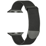 سوار ساعة معدني ميلانيزي مغناطيسي، لـ Apple Watch SE 2022 مقاس 44مم، لـ Apple Watch 7 مقاس 41مم، لـ Apple Watch 7 مقاس 45مم