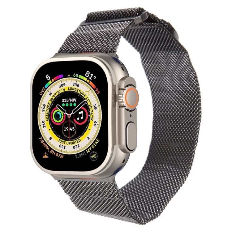 سوار ساعة معدني ميلانيزي مغناطيسي، لـ Apple Watch SE 2022 مقاس 44مم، لـ Apple Watch 7 مقاس 41مم، لـ Apple Watch 7 مقاس 45مم