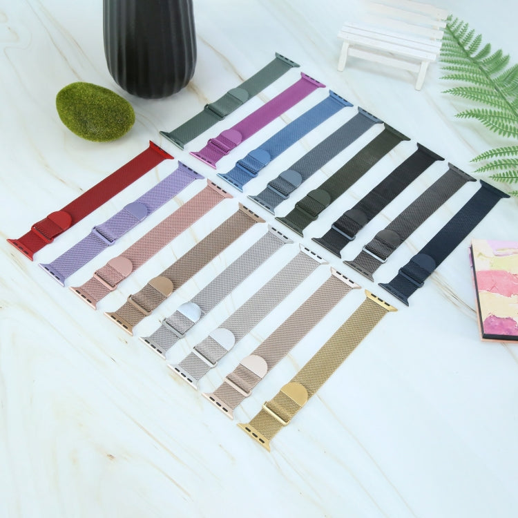 Milanese Metal Magnetic Watch Band, For Apple Watch SE 2023 40mm, For Apple Watch Ultra 2 49mm, For Apple Watch 8 45mm