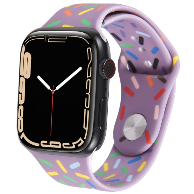 Rainbow Raindrops Silicone Watch Band, For Apple Watch 42mm, For Apple Watch 38mm