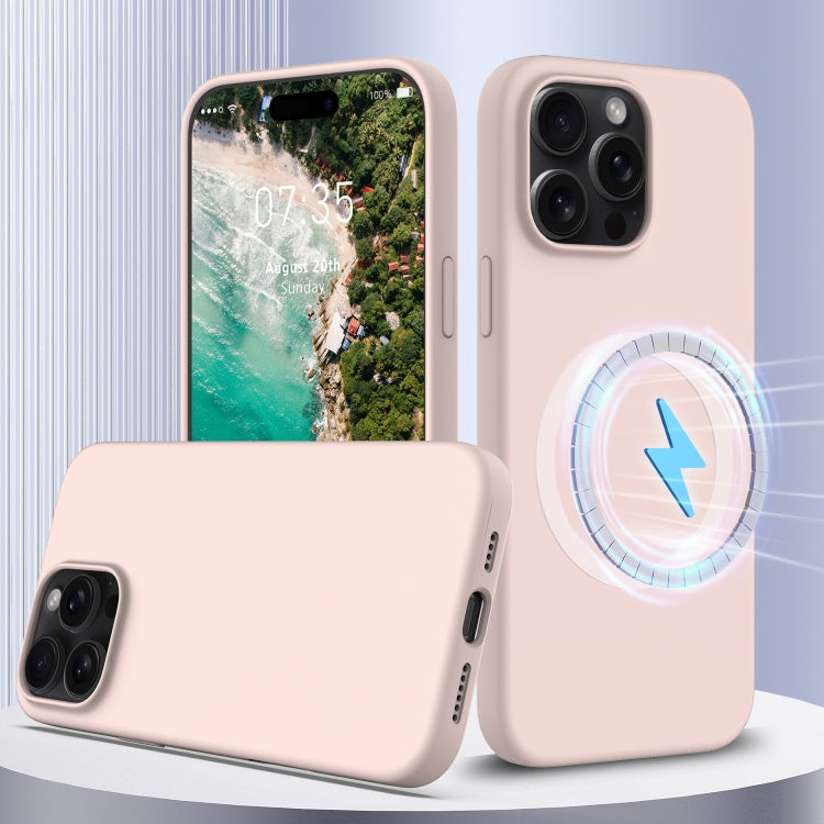 غطاء هاتف سيليكون مقاوم للصدمات مع Magsafe، لهواتف iPhone 16 Pro Max، iPhone 16 Pro، iPhone 16 Plus، iPhone 16، iPhone 15 Pro Max