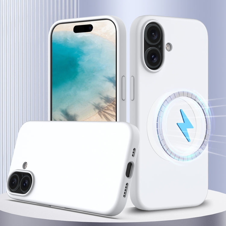غطاء هاتف سيليكون مقاوم للصدمات مع Magsafe، لهواتف iPhone 16 Pro Max، iPhone 16 Pro، iPhone 16 Plus، iPhone 16، iPhone 15 Pro Max