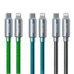 كابل بيانات شحن فائق السرعة WK WDC-205 PD 20 واط USB-C/Type-C إلى 8 دبابيس، الطول: 1 متر