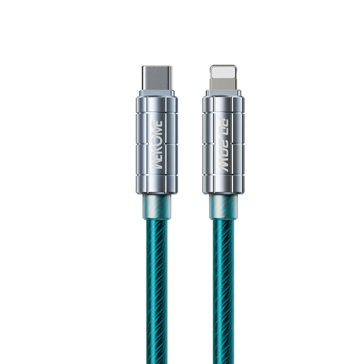 كابل بيانات شحن فائق السرعة WK WDC-205 PD 20 واط USB-C/Type-C إلى 8 دبابيس، الطول: 1 متر