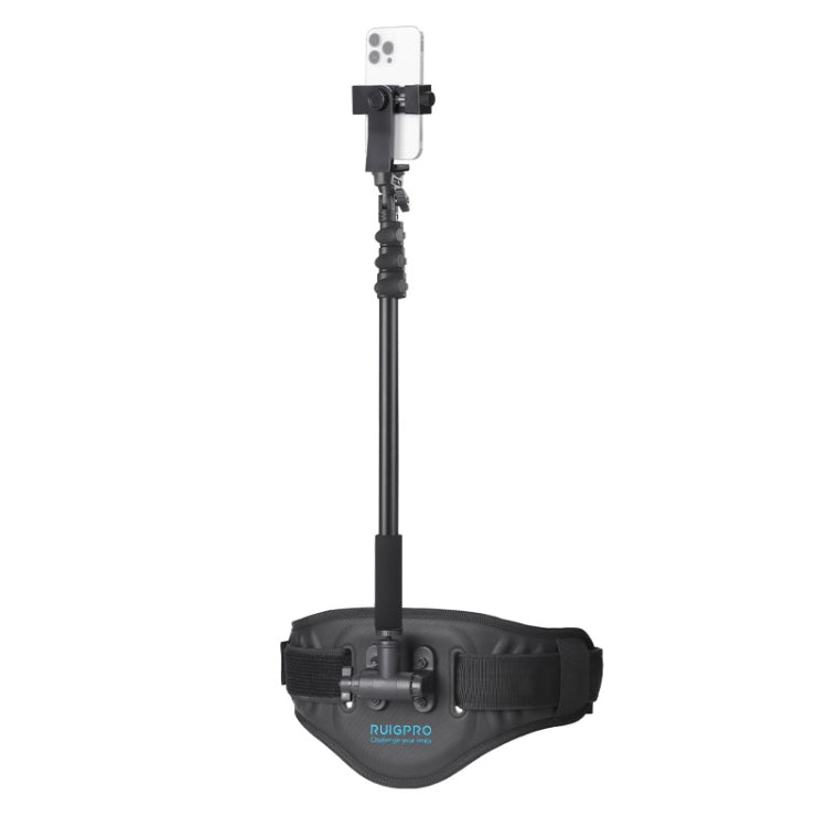RUIGPRO Waist Belt Mount Strap, For Phone Gimbal Stabilizer, With Action Cameras Adapter, With Phone Clamp, With Phone Clamp & Selfie Stick, With Adapter & Selfie Stick