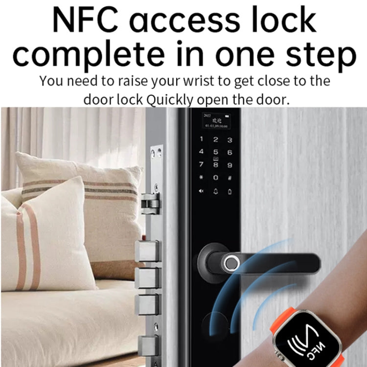 WS-E9 Ultra 2.2 inch IP67 Waterproof Metal Buckle Ocean Silicone Band Smart Watch, Support Heart Rate / NFC, Metal Buckle Ocean Silicone Band (Black), Metal Buckle Ocean Silicone Band (Orange), Metal Buckle Ocean Silicone Band (Blue)                   ...