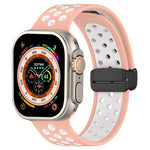 Magnetic Buckle Silicone Watch Band, For Apple Watch Ultra 49mm, For Apple Watch SE 2023 44mm, For Apple Watch SE 2023 40mm