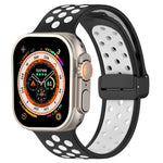 Magnetic Buckle Silicone Watch Band, For Apple Watch Ultra 49mm, For Apple Watch SE 2023 44mm, For Apple Watch SE 2023 40mm