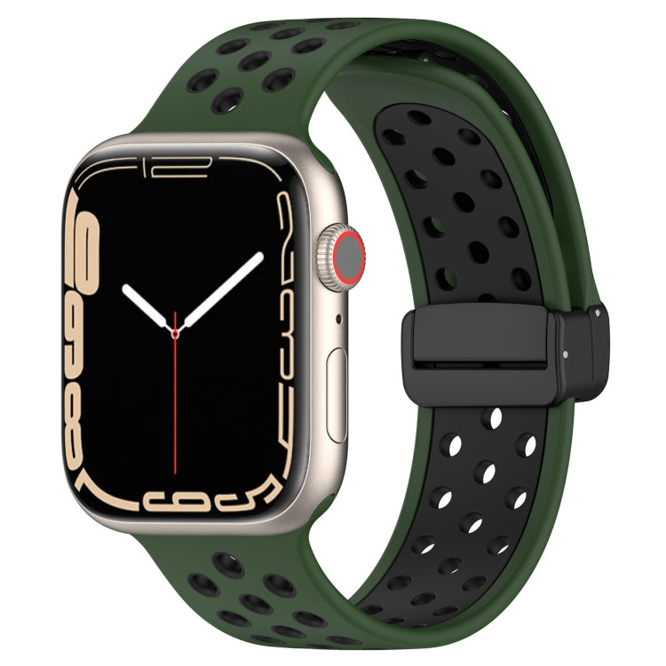 Magnetic Buckle Silicone Watch Band, For Apple Watch 8 41mm, For Apple Watch 8 45mm, For Apple Watch Ultra 2 49mm