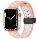 Magnetic Buckle Silicone Watch Band, For Apple Watch SE 2022 44mm, For Apple Watch 7 41mm, For Apple Watch 7 45mm