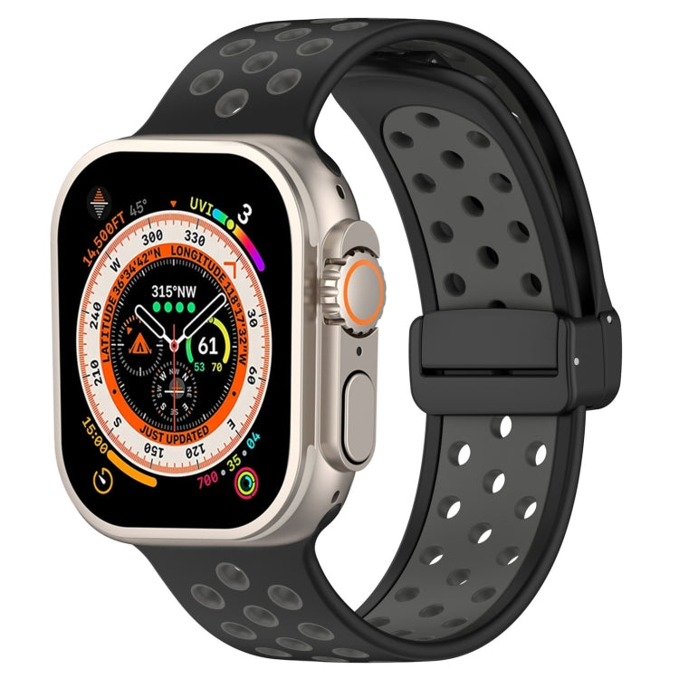 Magnetic Buckle Silicone Watch Band, For Apple Watch Ultra 49mm, For Apple Watch SE 2023 44mm, For Apple Watch SE 2023 40mm