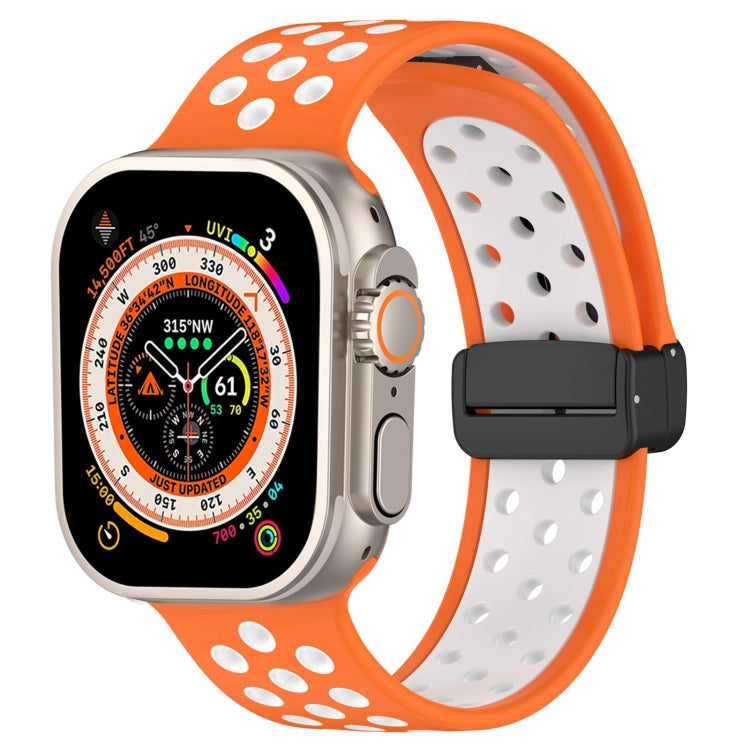Magnetic Buckle Silicone Watch Band, For Apple Watch 8 41mm, For Apple Watch 8 45mm, For Apple Watch Ultra 2 49mm