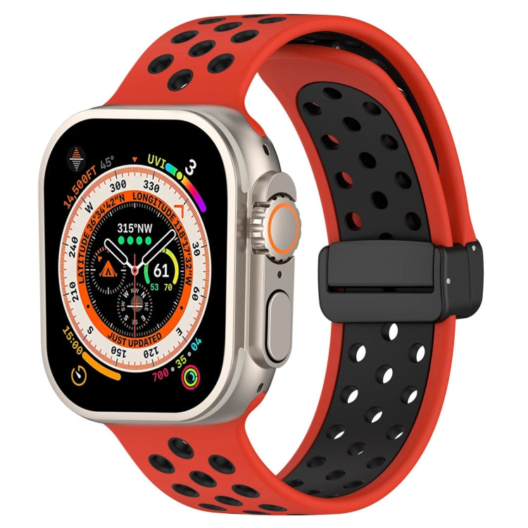 Magnetic Buckle Silicone Watch Band, For Apple Watch 8 41mm, For Apple Watch 8 45mm, For Apple Watch Ultra 2 49mm