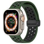 Magnetic Buckle Silicone Watch Band, For Apple Watch 8 41mm, For Apple Watch 8 45mm, For Apple Watch Ultra 2 49mm