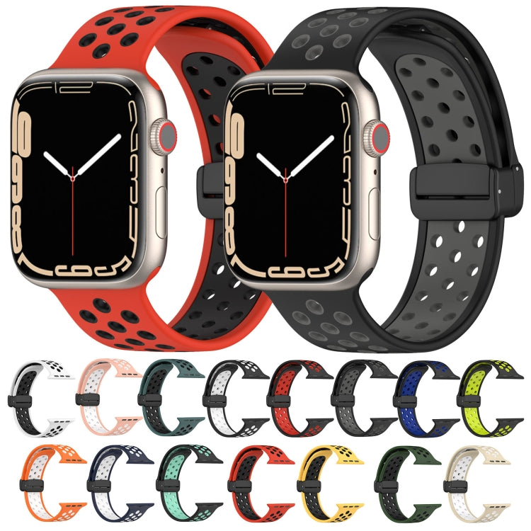 Magnetic Buckle Silicone Watch Band, For Apple Watch 6 44mm, For Apple Watch 5 44mm, For Apple Watch 5 40mm